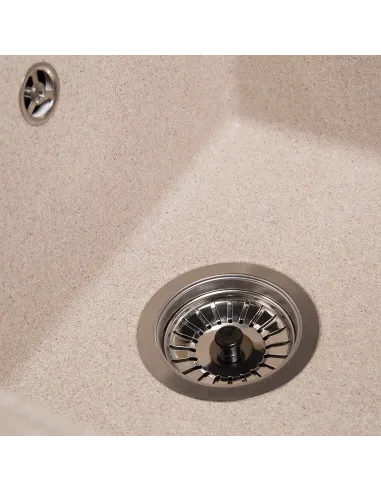 Мойка кухонная каменная прямоугольная Romzha Cerand Bezhvy 401, 580x470x200 мм - 6