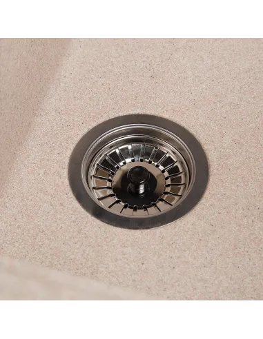 Мойка кухонная каменная прямоугольная Romzha Cerand Bezhvy 401, 580x470x200 мм - 7