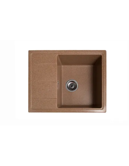 Мойка кухонная каменная прямоугольная Romzha Cerand Teracotă 701, 580x470x200 мм - 1