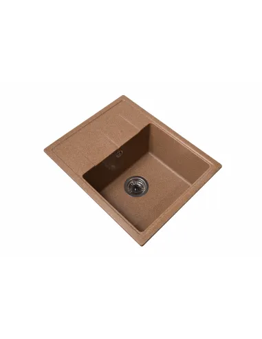 Мойка кухонная каменная прямоугольная Romzha Cerand Teracotă 701, 580x470x200 мм - 3