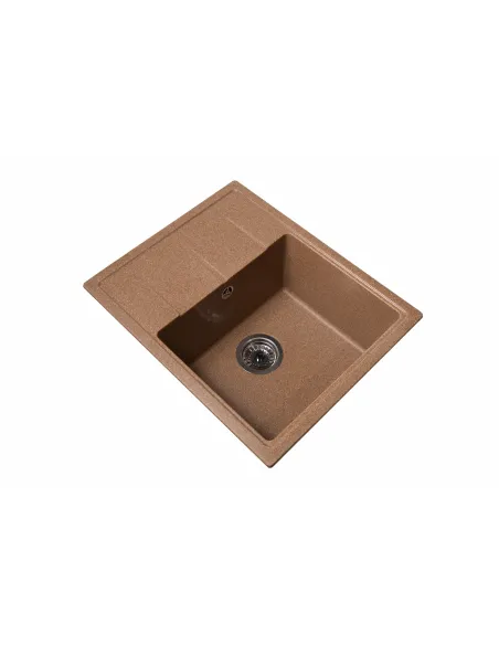Мойка кухонная каменная прямоугольная Romzha Cerand Teracotă 701, 580x470x200 мм - 3