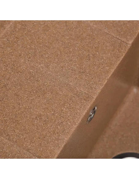 Мойка кухонная каменная прямоугольная Romzha Cerand Teracotă 701, 580x470x200 мм - 5