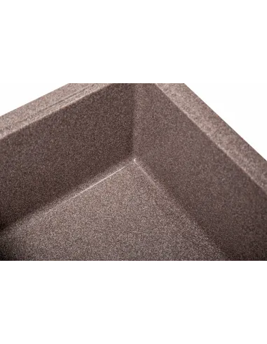 Мойка кухонная каменная прямоугольная Romzha Cerand Maro 801, 580x470x200 мм - 4