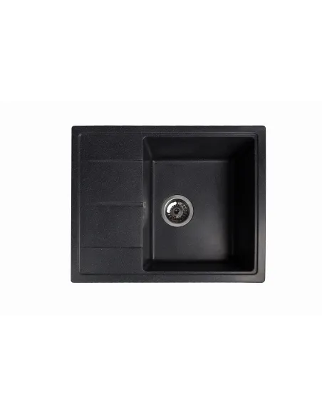 Мийка кухонна кам`яна прямокутна Romzha Cerand Antracit 901, 580x470x200 мм - 1