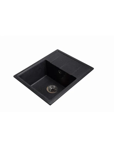 Мийка кухонна кам`яна прямокутна Romzha Cerand Antracit 901, 580x470x200 мм - 2