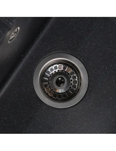 Мийка кухонна кам`яна прямокутна Romzha Cerand Antracit 901, 580x470x200 мм - 3