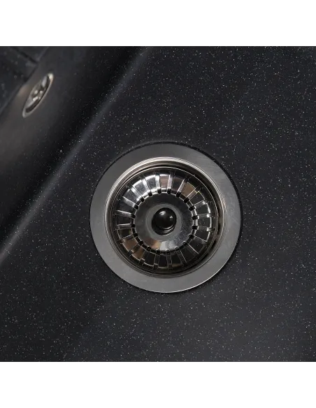 Мийка кухонна кам`яна прямокутна Romzha Cerand Antracit 901, 580x470x200 мм - 3