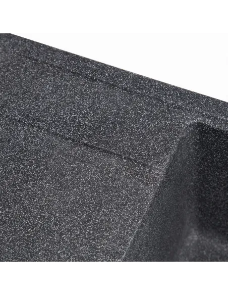 Мийка кухонна кам`яна прямокутна Romzha Jorum 65 Grafit 201, 650x500x200 мм - 2