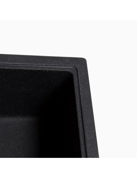 Мойка кухонная каменная прямоугольная Romzha Jorum 65 Antracit 901, 650x500x200 мм - 4