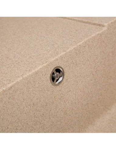 Мийка кухонна кам`яна прямокутна Romzha Jorum 78 Piesok 301, 780x510x200 мм - 4