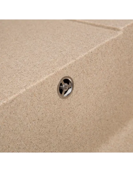 Мийка кухонна кам`яна прямокутна Romzha Jorum 78 Piesok 301, 780x510x200 мм - 4