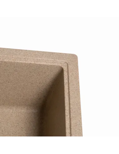 Мийка кухонна кам`яна прямокутна Romzha Jorum 78 Piesok 301, 780x510x200 мм - 6