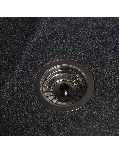 Мийка кухонна кам`яна прямокутна Romzha Jorum 78 Grafit 201, 780x510x200 мм - 2