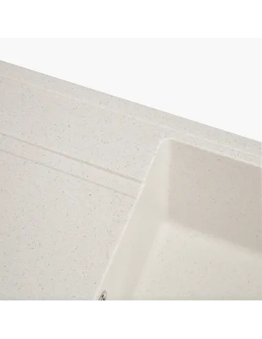 Мойка кухонная каменная прямоугольная Romzha Jorum 78 Biela 101, 780x510x200 мм - 2