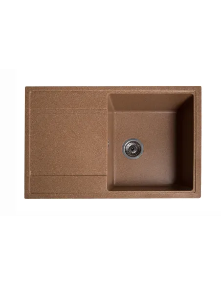 Мойка кухонная каменная прямоугольная Romzha Jorum 78 Teracotă 701, 780x510x200 мм - 1