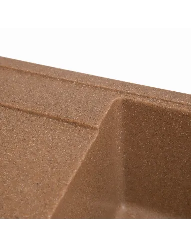 Мойка кухонная каменная прямоугольная Romzha Jorum 78 Teracotă 701, 780x510x200 мм - 2