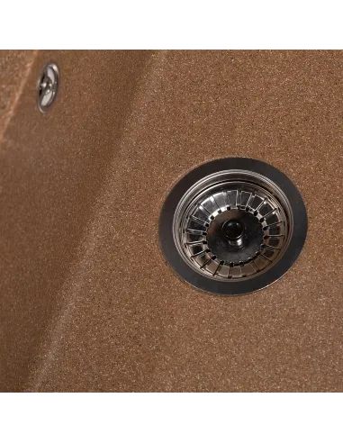 Мойка кухонная каменная прямоугольная Romzha Jorum 78 Teracotă 701, 780x510x200 мм - 4