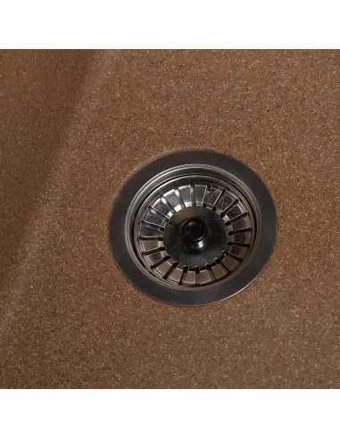 Мойка кухонная каменная прямоугольная Romzha Jorum 78 Teracotă 701, 780x510x200 мм - 5