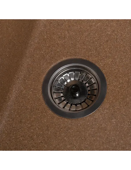 Мойка кухонная каменная прямоугольная Romzha Jorum 78 Teracotă 701, 780x510x200 мм - 5