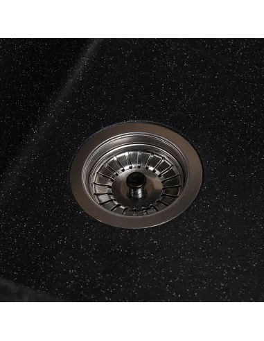 Мойка кухонная каменная прямоугольная Romzha Jorum 78 Antracit 901, 780x510x200 мм - 3