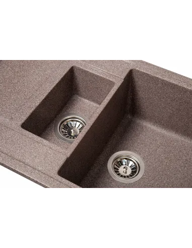 Мийка кухонна кам`яна прямокутна Romzha Jorum 78D Maro 801, 780x500x217 мм - 3