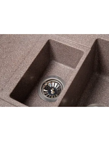 Мийка кухонна кам`яна прямокутна Romzha Jorum 78D Maro 801, 780x500x217 мм - 6