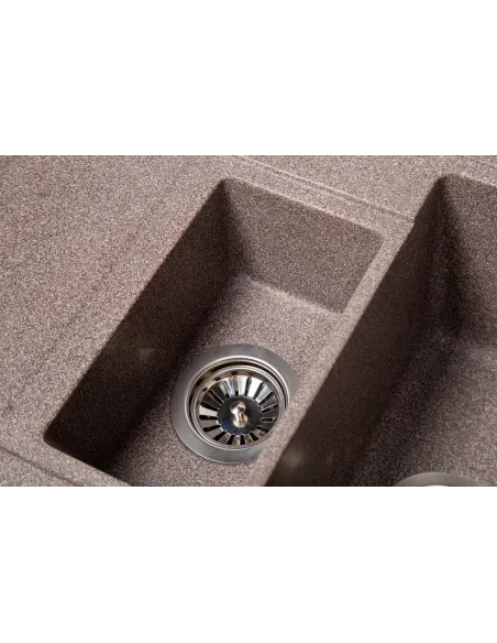 Мийка кухонна кам`яна прямокутна Romzha Jorum 78D Maro 801, 780x500x217 мм - 6