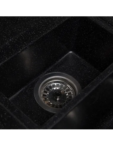 Мойка кухонная каменная прямоугольная Romzha Jorum 78D Antracit 901, 780x500x217 мм - 3