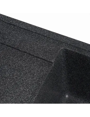 Мойка кухонная каменная прямоугольная Romzha Jorum 86 Grafit 201, 860x500x200 мм - 2