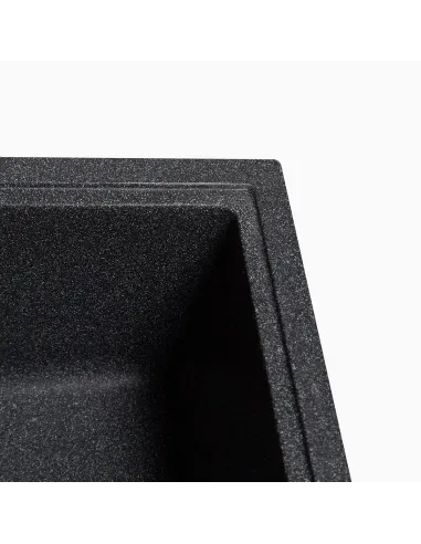 Мойка кухонная каменная прямоугольная Romzha Jorum 86 Grafit 201, 860x500x200 мм - 3