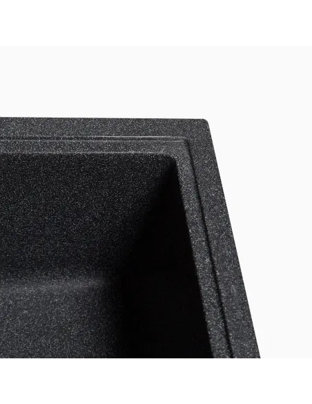 Мойка кухонная каменная прямоугольная Romzha Jorum 86 Grafit 201, 860x500x200 мм - 3