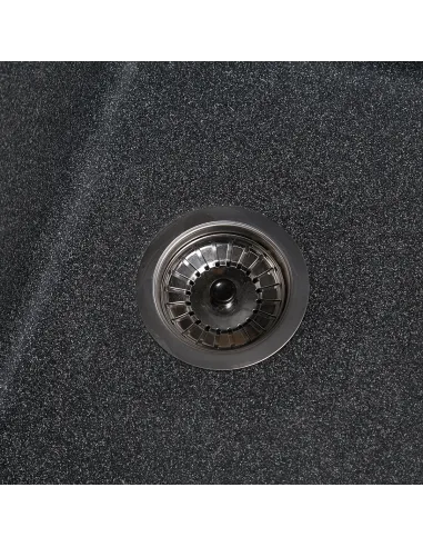 Мойка кухонная каменная прямоугольная Romzha Jorum 86 Grafit 201, 860x500x200 мм - 5