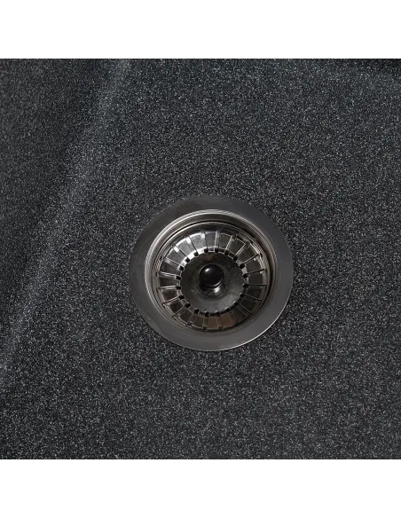 Мойка кухонная каменная прямоугольная Romzha Jorum 86 Grafit 201, 860x500x200 мм - 5