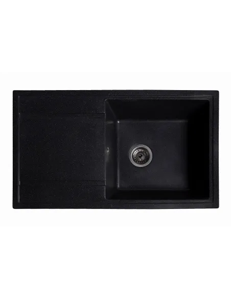 Мойка кухонная каменная прямоугольная Romzha Jorum 86 Antracit 901, 860x500x200 мм - 1