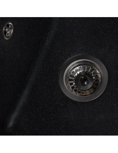 Мойка кухонная каменная прямоугольная Romzha Jorum 86 Antracit 901, 860x500x200 мм - 3