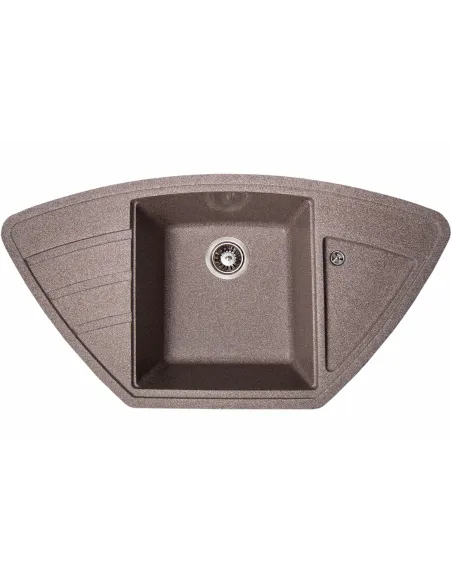 Мойка кухонная каменная угловая Romzha Jorum 98B Maro 801, 980х510х217 мм - 1