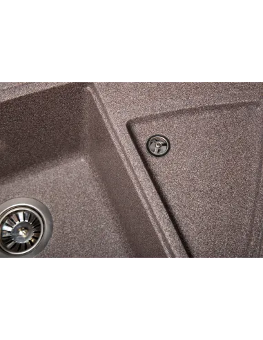 Мойка кухонная каменная угловая Romzha Jorum 98B Maro 801, 980х510х217 мм - 2