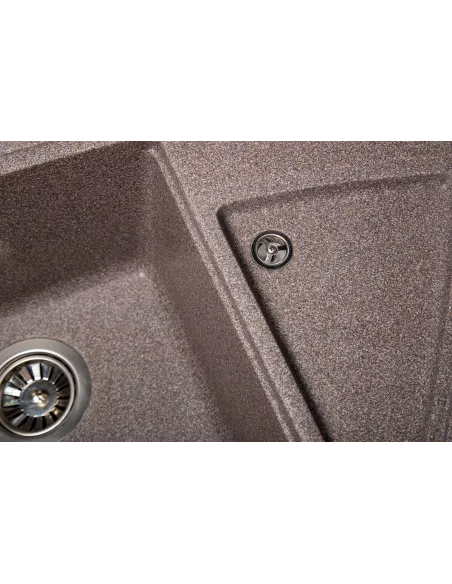 Мойка кухонная каменная угловая Romzha Jorum 98B Maro 801, 980х510х217 мм - 2