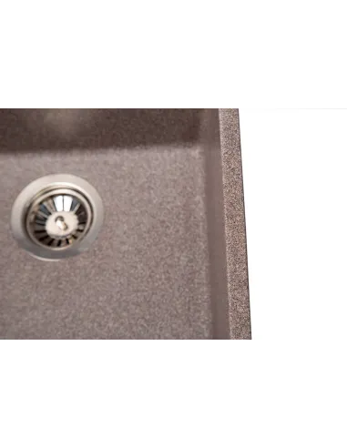 Мойка кухонная каменная квадратная Romzha Mira U-400 Maro 801, 440x420x217 мм - 5