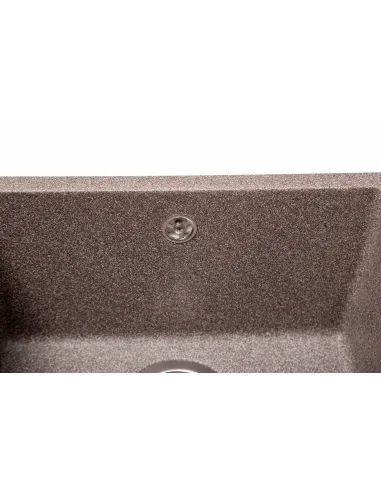 Мойка кухонная каменная квадратная Romzha Mira U-400 Maro 801, 440x420x217 мм - 6