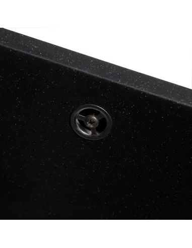 Мойка кухонная каменная квадратная Romzha Mira U-400 Antracit 901, 440x420x217 мм - 4