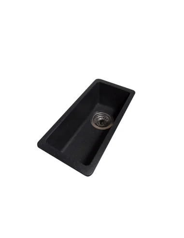 Мойка кухонная каменная прямоугольная Romzha Mira U-160 Antracit 901, 200x420x217 мм - 2