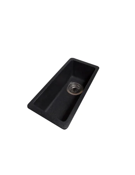Мойка кухонная каменная прямоугольная Romzha Mira U-160 Antracit 901, 200x420x217 мм - 2