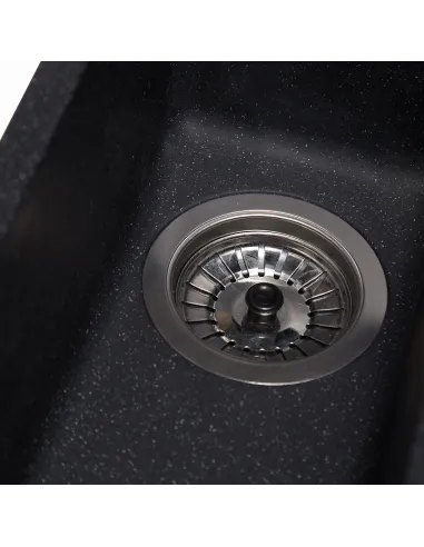 Мойка кухонная каменная прямоугольная Romzha Mira U-160 Antracit 901, 200x420x217 мм - 3