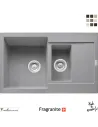 Мойка кухонная каменная прямоугольная Franke Maris MRG 651-78, 780x500x200 мм, серый камень - 5
