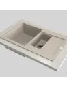 Мойка кухонная каменная прямоугольная Franke Maris MRG 651-78, 780x500x200 мм, серый камень - 3