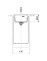 Мойка кухонная каменная прямоугольная Franke Maris MRG 610-37 TL, 410x510x200 мм, бежевая - 2