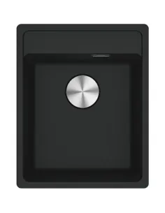 Мойка кухонная каменная прямоугольная Franke Maris MRG 610-37 TL, 410x510x200 мм, черная - 1
