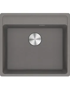 Мойка кухонная каменная прямоугольная Franke Maris MRG 610-52 TL, 560x510x200 мм, серый камень - 1