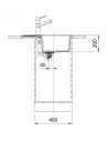 Мойка кухонная каменная прямоугольная Franke Sirius 2.0 S2D 611-62, 620x500x200 мм, черная - 3